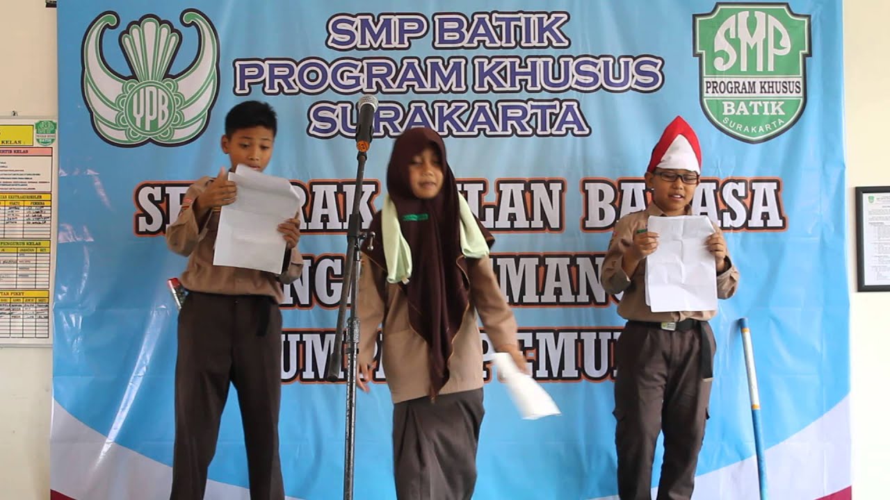 Puisi Berantai Siswa Siswi SMP Batik Program Khusus 