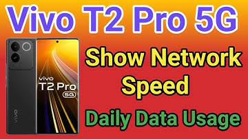 Vivo T2 Pro 5G Enable daily data Usage setting | How To Show Daily Data Usage Setting In Vivo T2 Pro