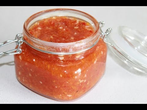 Аджика из кабачков. Кабачковая аджика .