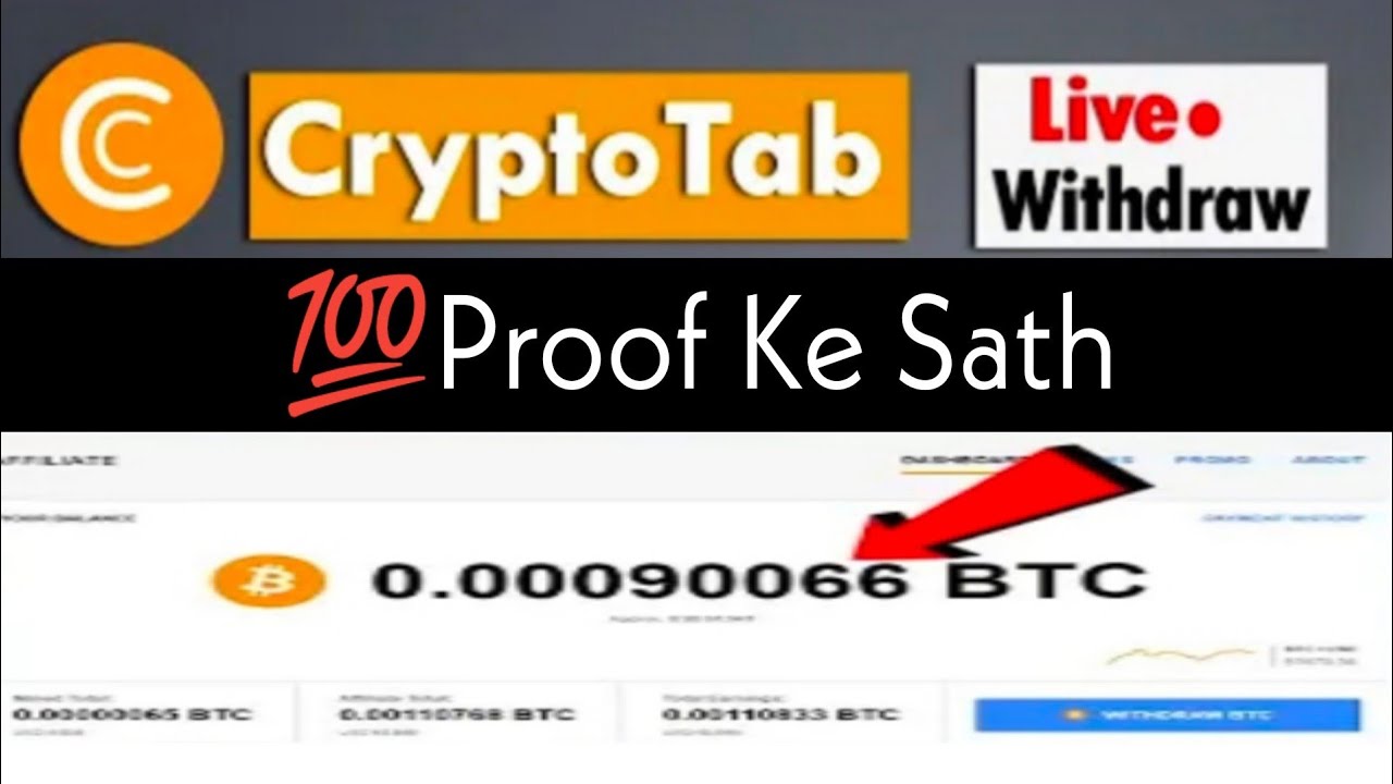 Crypto Tab Live Withdraw Proof Ke Sath