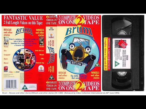 Brum : 2 on 1 - Rescue and other stories/Wheels and other stories (VC 1389) 1995 UK VHS