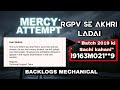RGPV Se Meri Aakhri Ladai: Mercy Attempt Ka Sach ✊ | #BacklogMechanical 