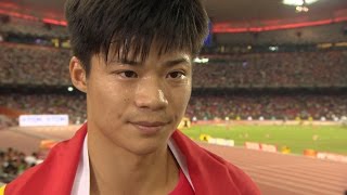 WHC 2015 Beijing - Bingtian Su CHN 100m Final 9th