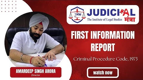 Section 154 (Cr.P.C, 1973)| FIR | essential | Refusal | Mandatory | #judiciary #pcsj #lawoptional