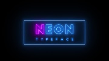 Neon Typeface After Effects Templates