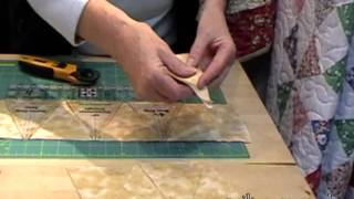 Using Creative Grids kaleidoscope Double Strip Ruler