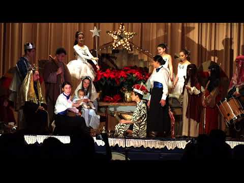 East Shoreline Catholic Academy's Christmas in Prayer and Song  Mary is visited by an Angel.