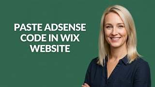 PASTE ADSENSE CODE IN WIX WEBSITE - Julia'sTutorials