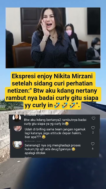 Ekspresi enjoy Nikita Mirzani setelah sidang curi perhatian netizen #trending #shorts #netizen