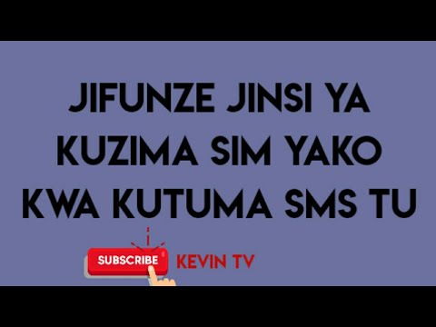 Video: Jinsi Ya Kuzima Huduma Ya MTS Ya SMS