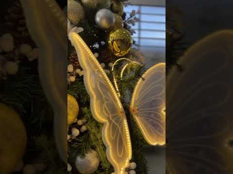 Вуличний декоративний LED світильник Метелик 60 см для саду, терас, фотозон та ландшафтного освітлення, видео 3