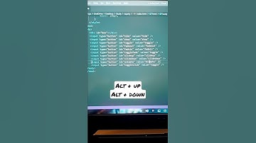 MOVE LINES UP / DOWN IN VS CODE |