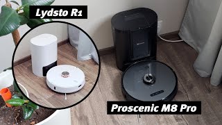 Обзор Пылесоса Proscenic M8 Pro С Базой Самоочистки И Сравнение С Lydsto R1