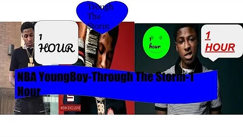 NBA YoungBoy - Through The Storm -  1 hour MIX