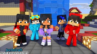 APHMAU CREW | CASH CREW | GOMY GOMY DANCE | SUPE IDOL DANCE | ALL EPISODES - Minecraft Animation Resimi