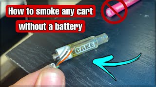 How To Smoke ANY Cart Without A Battery | USB Wire Method