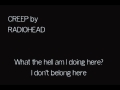 Creep lyrics by  radiohead