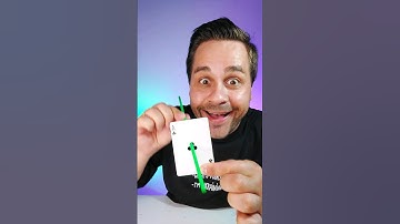 Straw THROUGH the Card TUTORIAL ♣️🪄