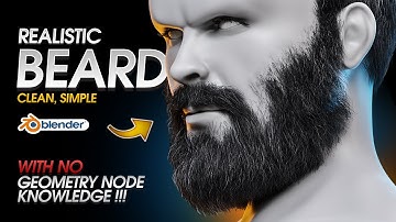 How to Create Beard, Simple And Clean in Blender (Full Guide)