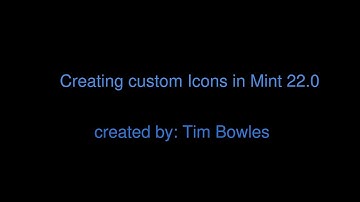 Creating Icon in Mint