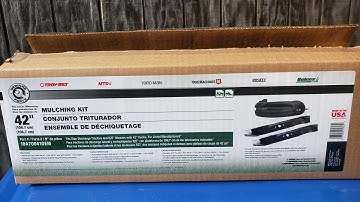 Craftsman 42" Tractor Mulching Kit Installed Easy DIY Mtd Troy bilt yard man machine bolens huskee
