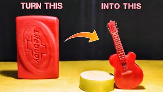 Soap Carving Asmr , Guitar Carved On Soap Relaxing Sound