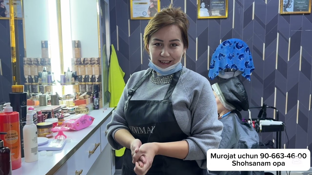 Gozallik salonida baxorgi Aksiya tez koring ayol qizlarimiz uchun maxsus 