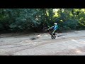 Wheelies in the river bed
