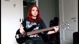 Kiss "Heaven's on fire" Bass cover