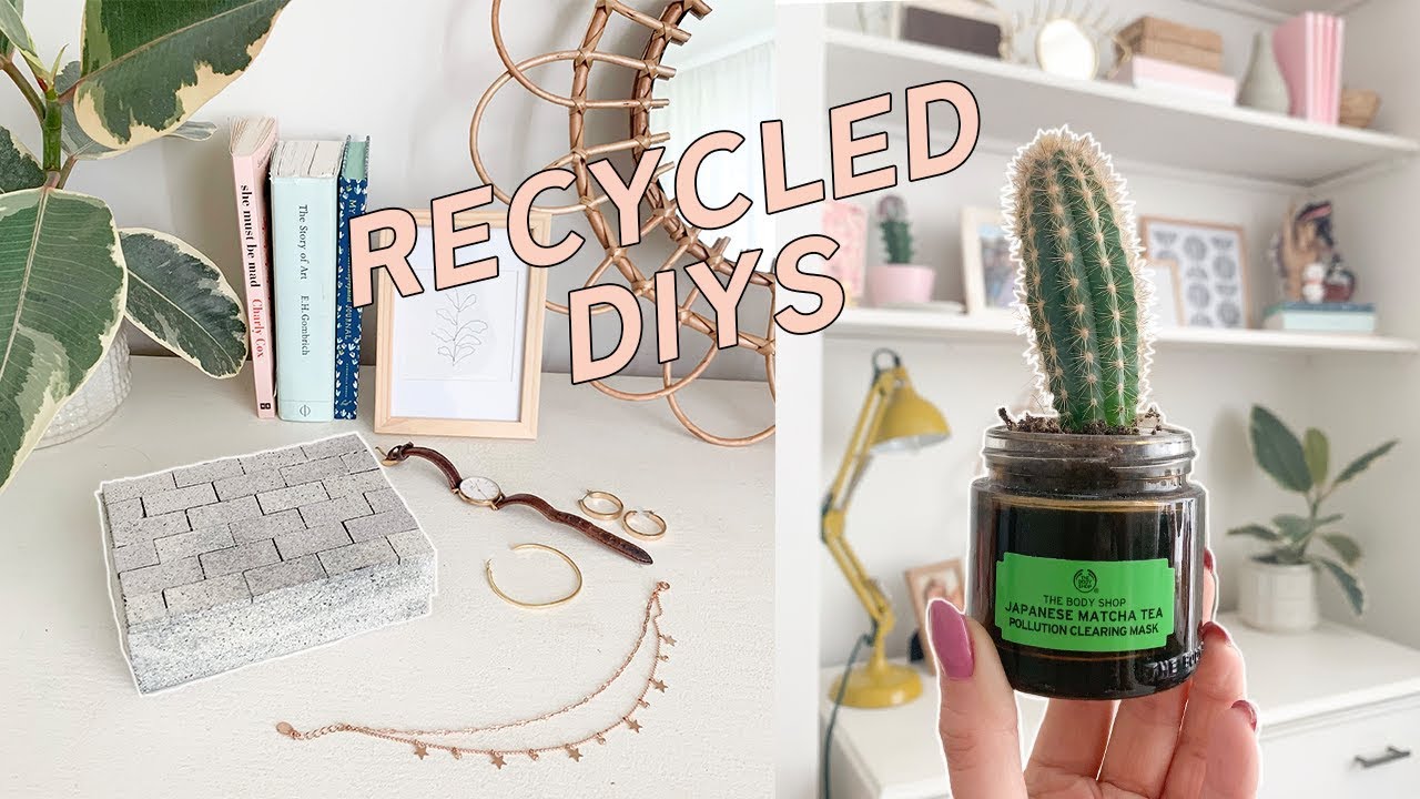 DIYing my Rubbish Recycled Home Decor  Ideas  YouTube