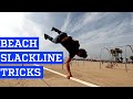 Slackline tricks and backflips at muscle beach in 4k  people are awesome 2016