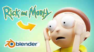 Learn How to Create 3D RICK & MORTY Character | Blender Academy