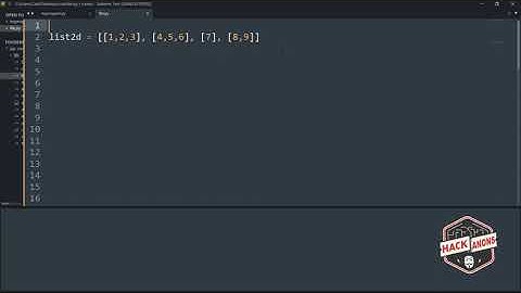 Python : How to make a flat list out of a list of lists