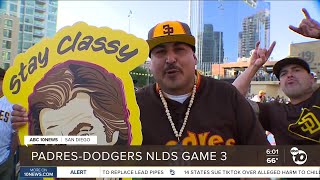 Fans energized at Petco Park as Padres face Dodgers in Game 3