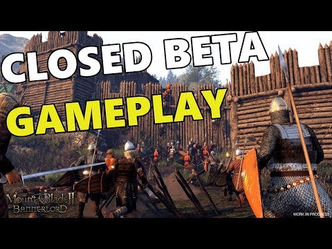 Mount Blade 2 Bannerlord Closed Beta Gameplay Footage Youtube