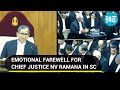 On CJI Ramana’s last day in SC, senior lawyer Dave gets teary-eyed; 'Will miss citizen’s judge’