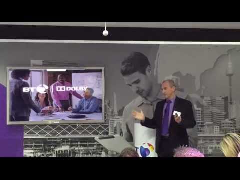 Dolby and BT's major presentation of the Dolby Conference Phone and BT MeetMe service