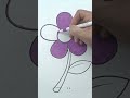 Satisfying Purple Flower Coloring🪻🎨 #asmr #drawing #coloring #shorts