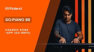 Roland GO:Piano 88 / Usando sons + App (GO-88PX) #tutorial screenshot 5