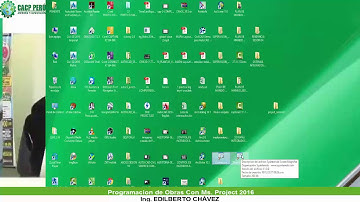 PROGRAMACION DE OBRAS CON MS PROJECT 2016 SESION 01