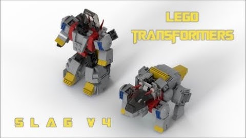 Lego Transformers Dinobot Slag V4 by BX Brix
