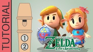 Ballad of the Wind Fish - Recorder Notes Tutorial - Zelda Link's Awakening