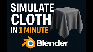 Insanely Easy Cloth Simulation in Blender – Done in 1 Minute!