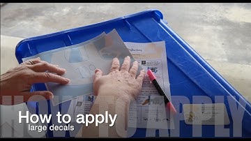 How to apply large vinyl decals, using the hinge method