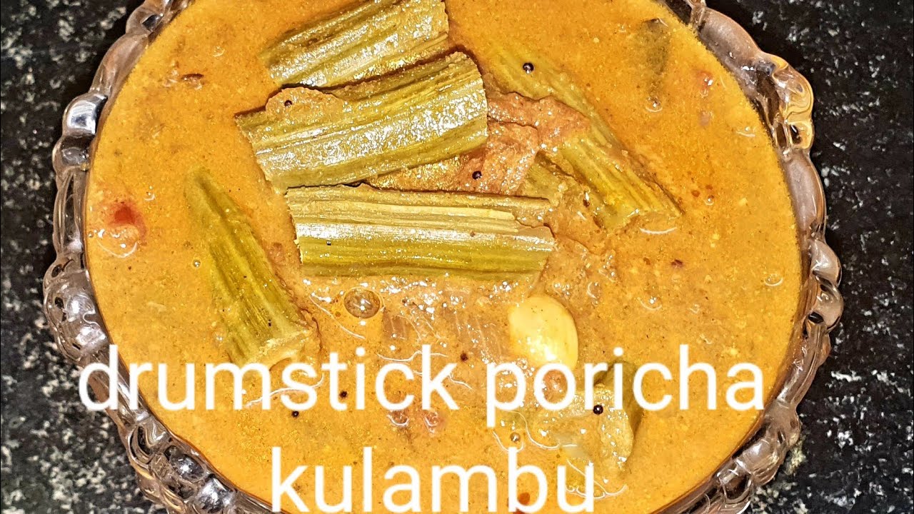how to make murungakai poricha kulambu drumstick kara kulambu recipe