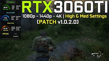 The Last of Us Part I : RTX 3060Ti - 1080p , 1440p , 4K - High/Medium Settings (Patch v1.0.2.0)