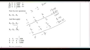 Ex # 3.4 Q # 2: Selected Applications: Gaussian Elimination Method