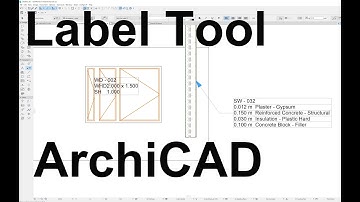 Archicad tutorial - 14 - Label Tool