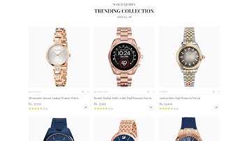 Watch Website | E-commerce Website using HTML , CSS and jQuery | Part 5 (Product Section)