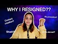This is why i resigned  neha patel